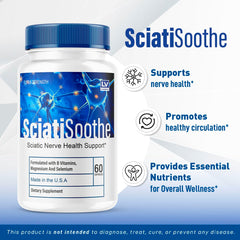 Livorka SciatiSoothe packaging shown for convenient two-month supply.