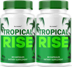 LIVORKA Tropical Rise bottle front showing branding for daily energy support.