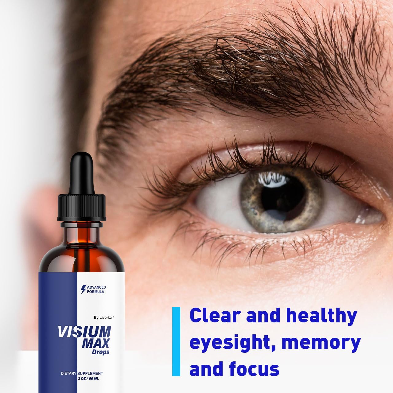 LIVORKA Visium Max Drops dropper measuring the dose for precise use