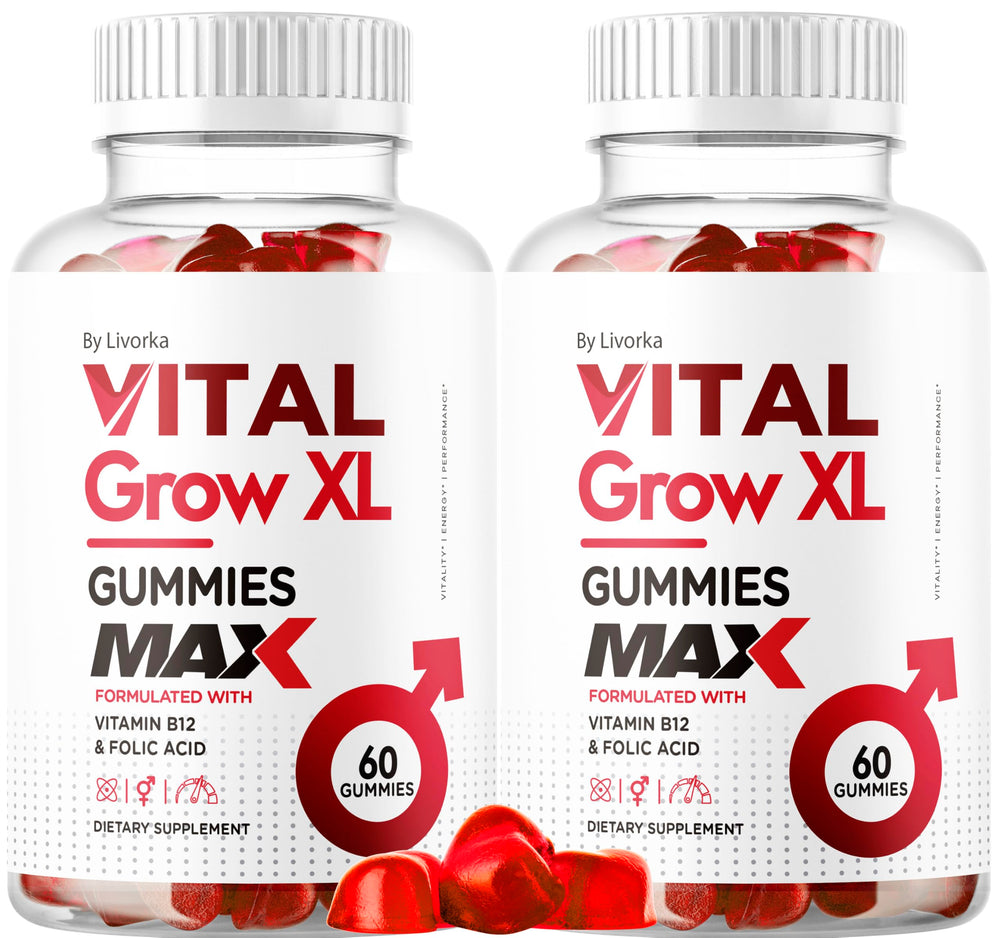 LIVORKA Vital Grow XL bottle shown for easy daily dosing and routine use.