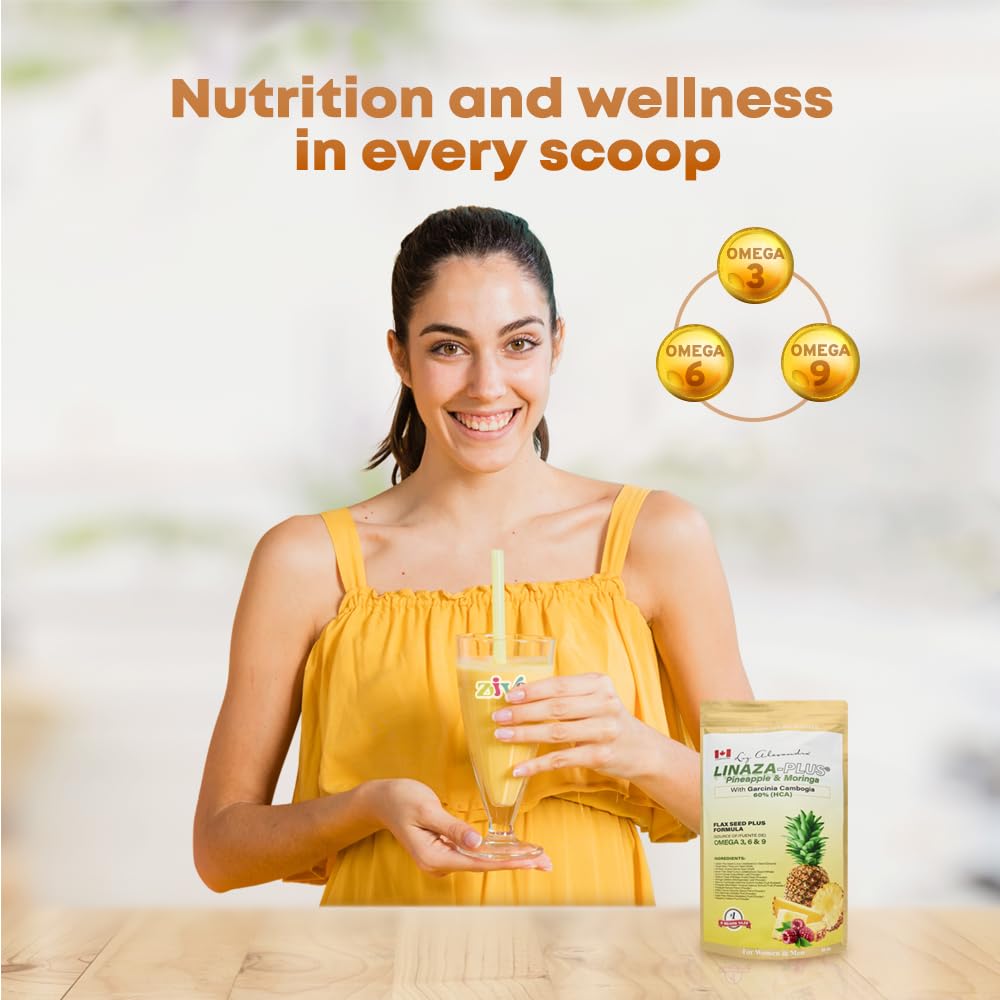 LIZ ALEXANDRA Linaza Plus easy daily mix in water or juice.
