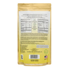 LIZ ALEXANDRA Linaza Plus flaxseed powder scoop with juice for balanced energy.