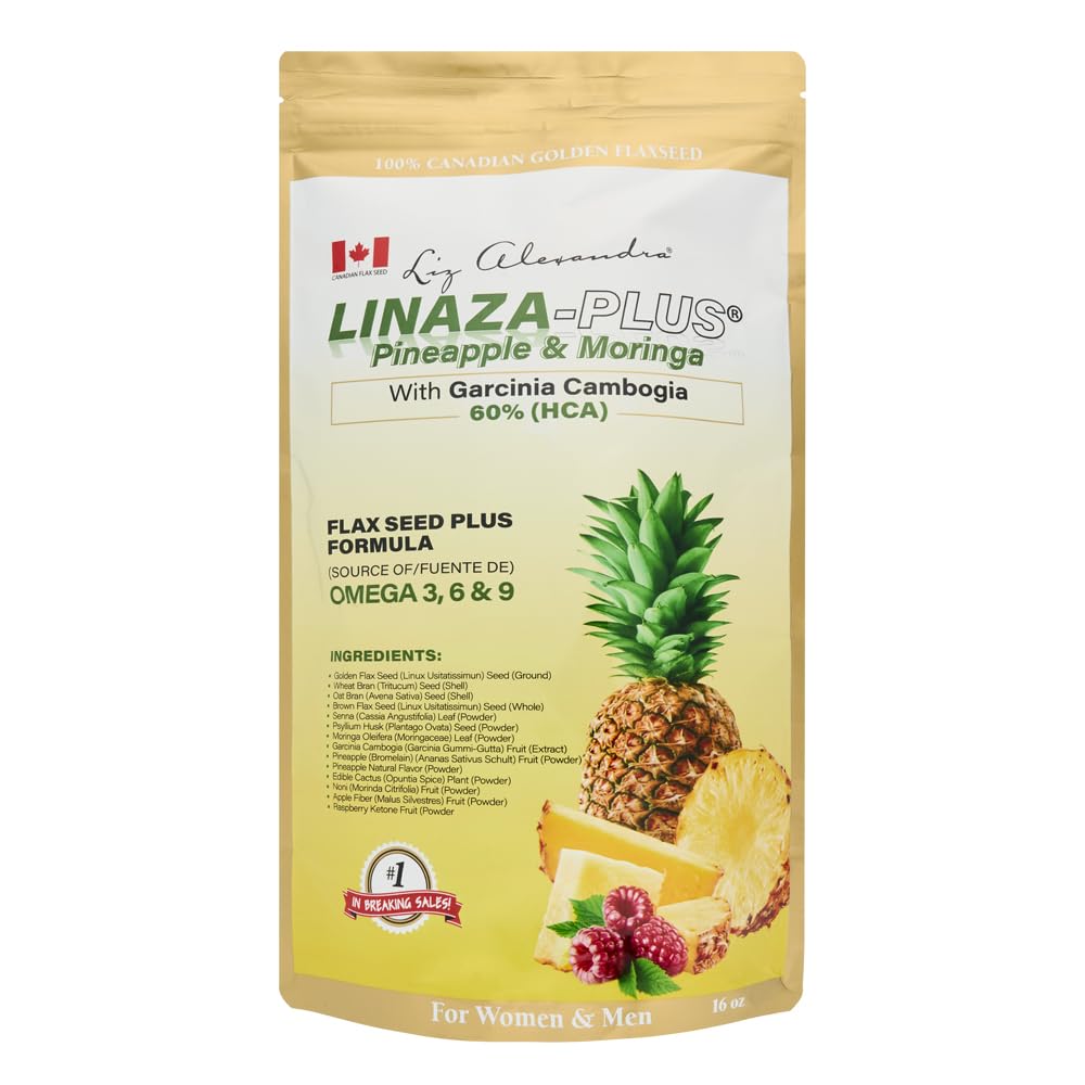 LIZ ALEXANDRA Linaza Plus pineapple bottle ready for a refreshing daily wellness boost.