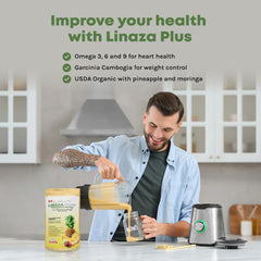 LIZ ALEXANDRA Linaza Plus pineapple flavor ideal for smoothies.