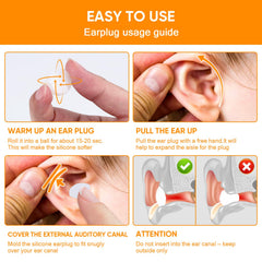 LKbeuuu ear plugs for swimming, waterproof and secure