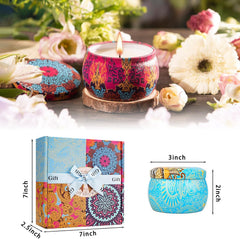 LKDJR cotton wick candles burn smoke-free for a calm evening.