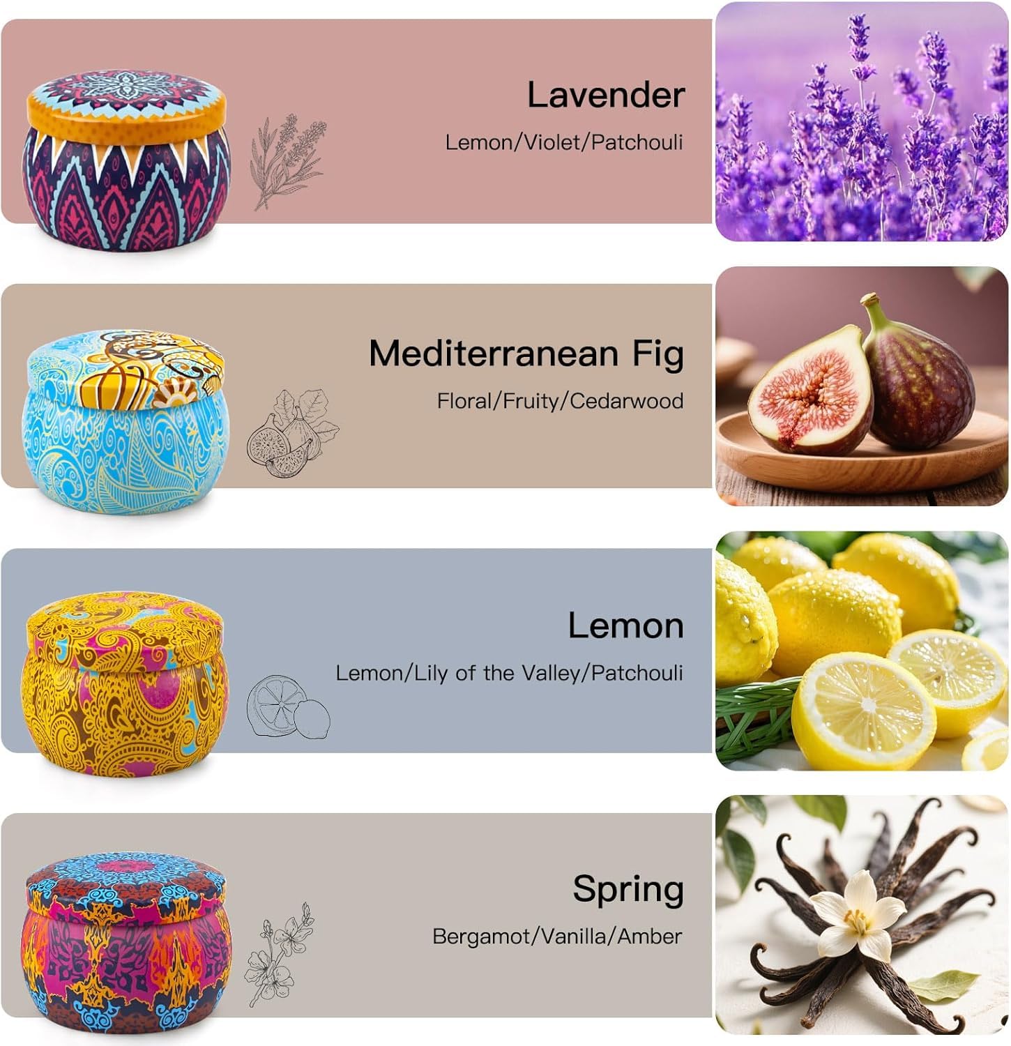 LKDJR hand-poured candles with 8% French fragrance oils for a rich aroma.