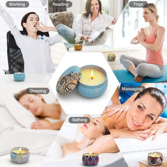 LKDJR Lavender candle jar ideal for relaxing evenings at home.