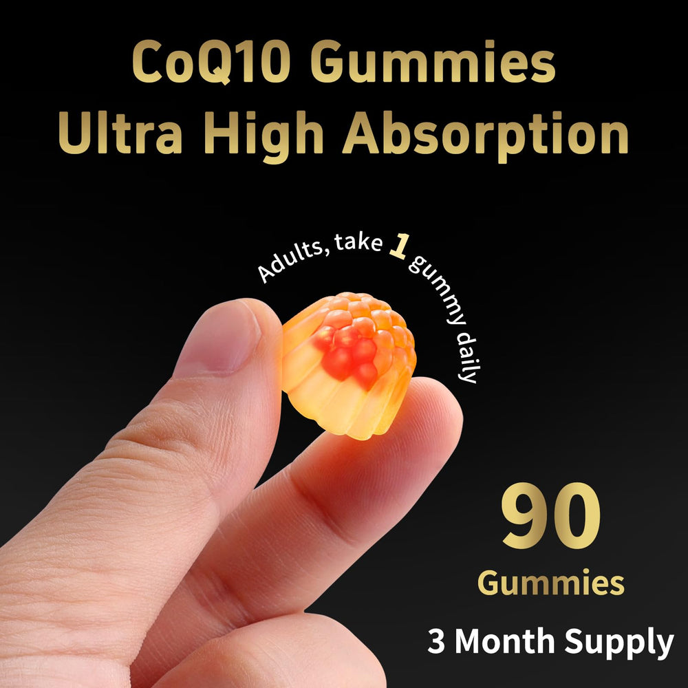 90 gummies per bottle indicate a three-month supply.