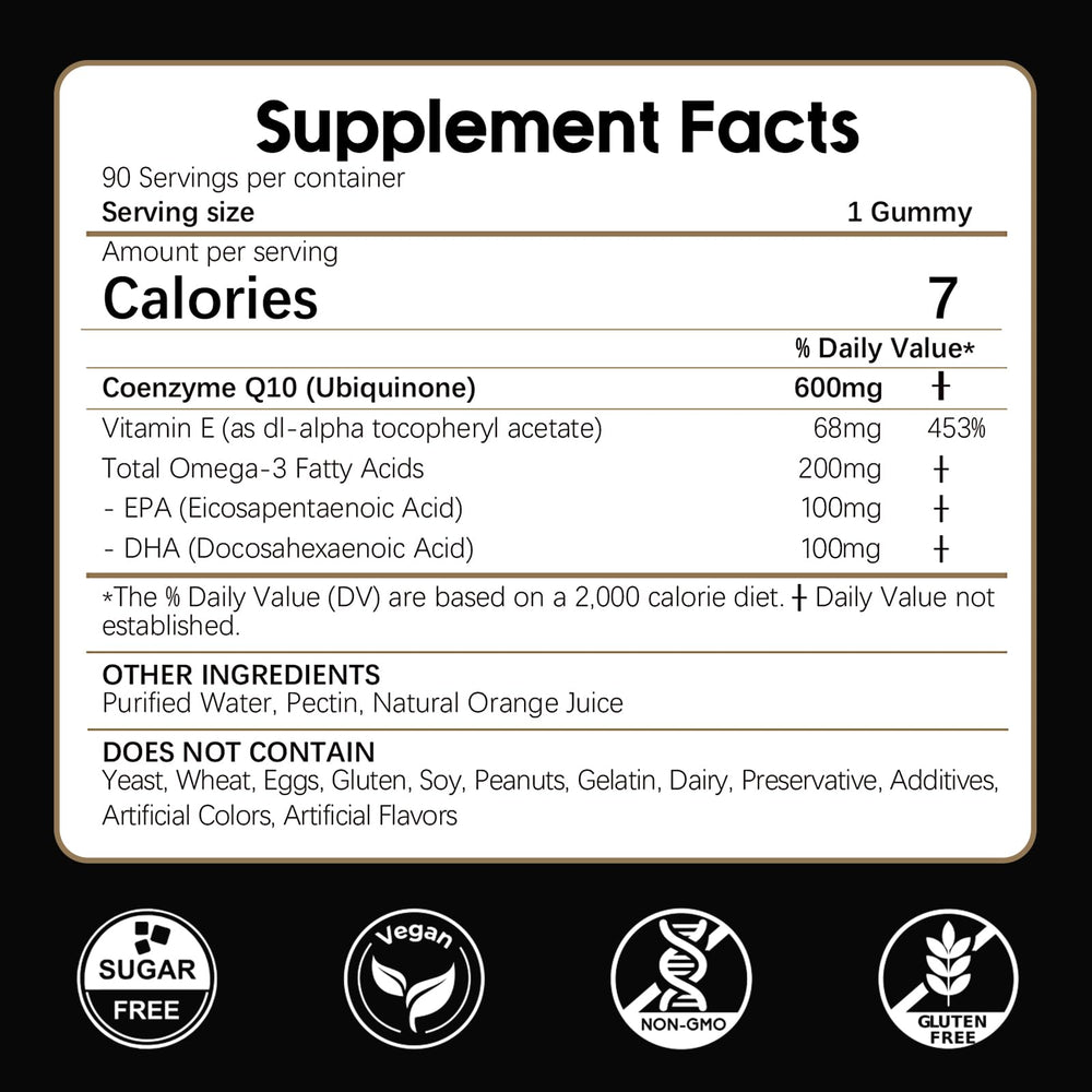 Label highlights omega-3 and vitamin E blend for balanced wellness.