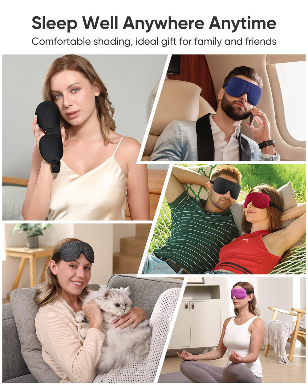 LKY DIGITAL travel sleep mask ideal for flights and night shifts