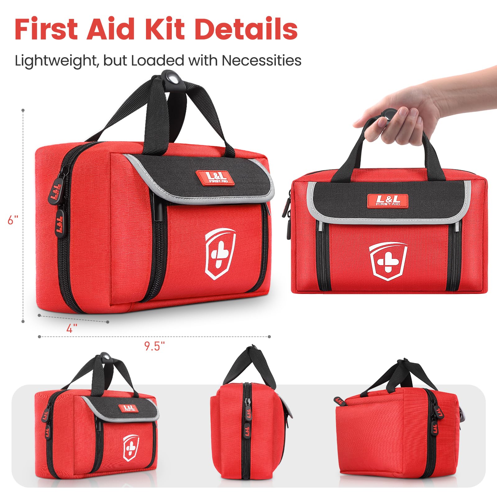 LL First Aid compact portable kit for backpacks and trips.