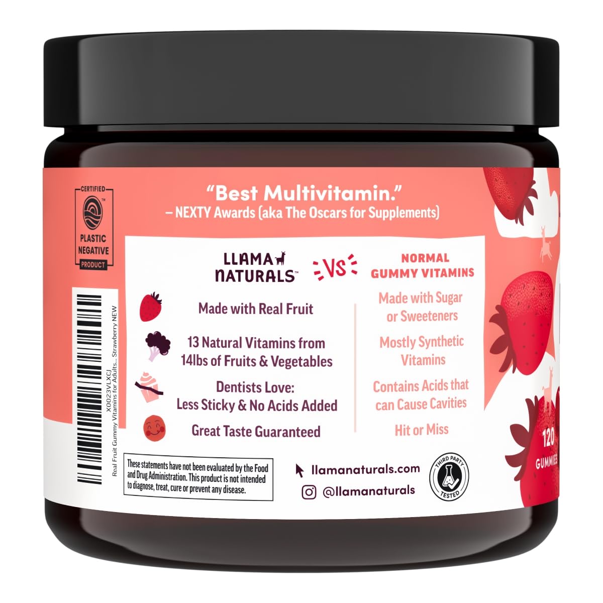 Llama Naturals dentist-friendly formula reduces stickiness during daily use.