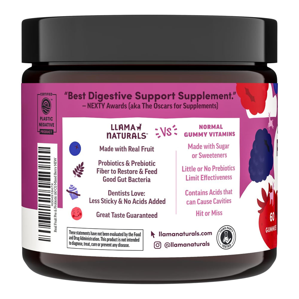 Llama Naturals dentist-friendly probiotics for daily use