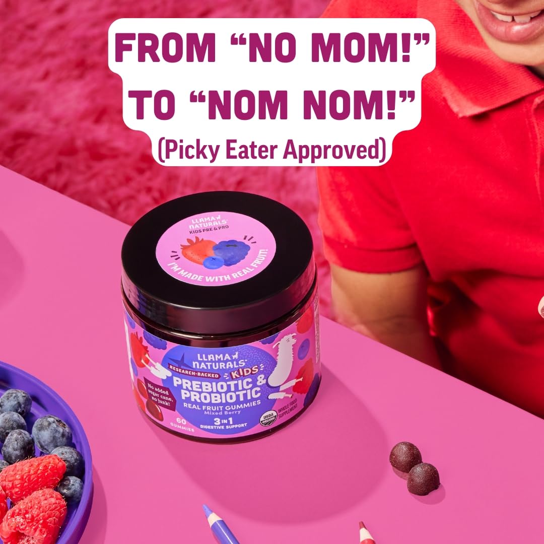 Llama Naturals kid-friendly gummies appealing to picky eaters