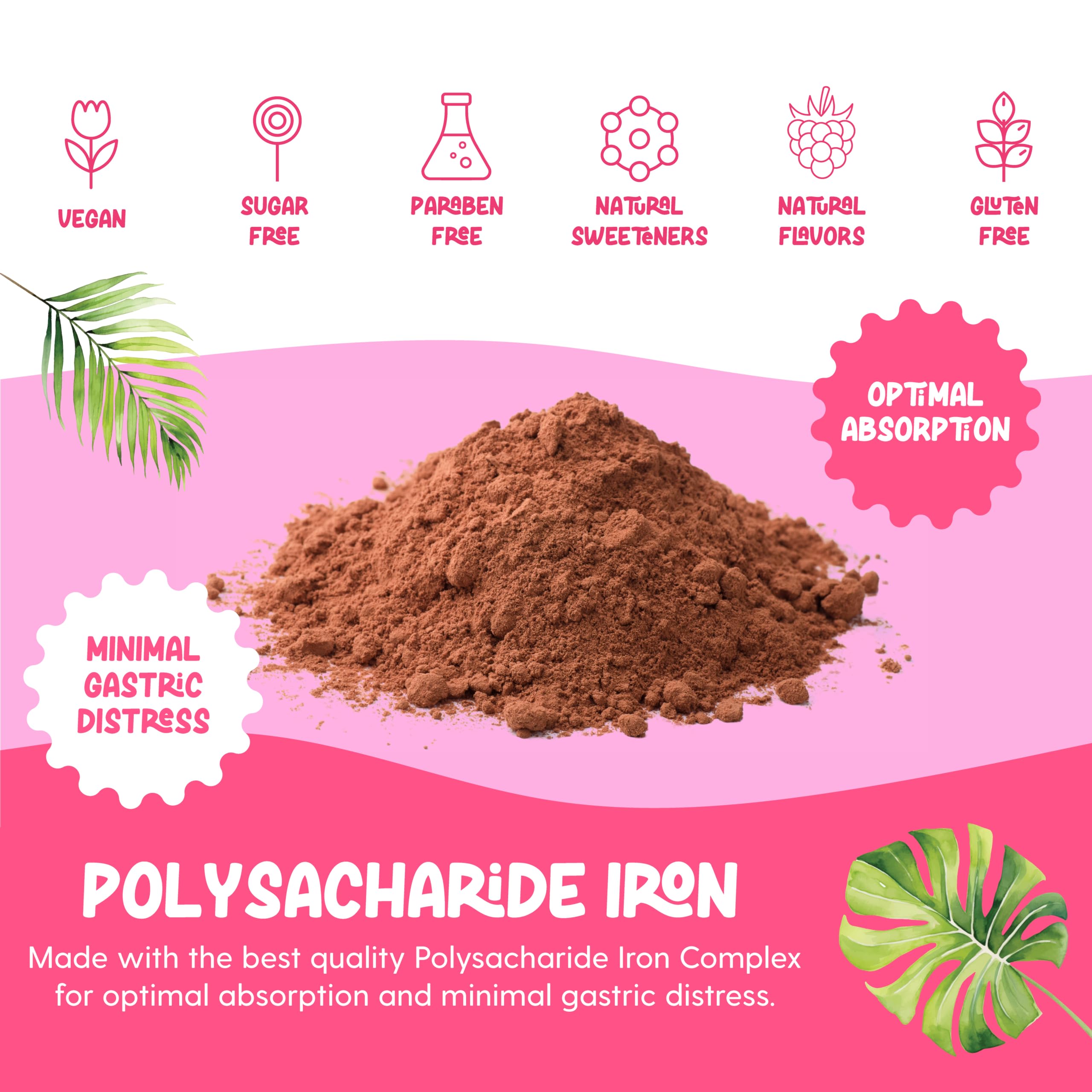 LLORENS PHARMACEUTICAL Berry Daiquiri flavor iron drops with pleasant taste.