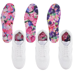 LMHCISO cherry blossom tulip iris no-show insole for breathable all-day comfort