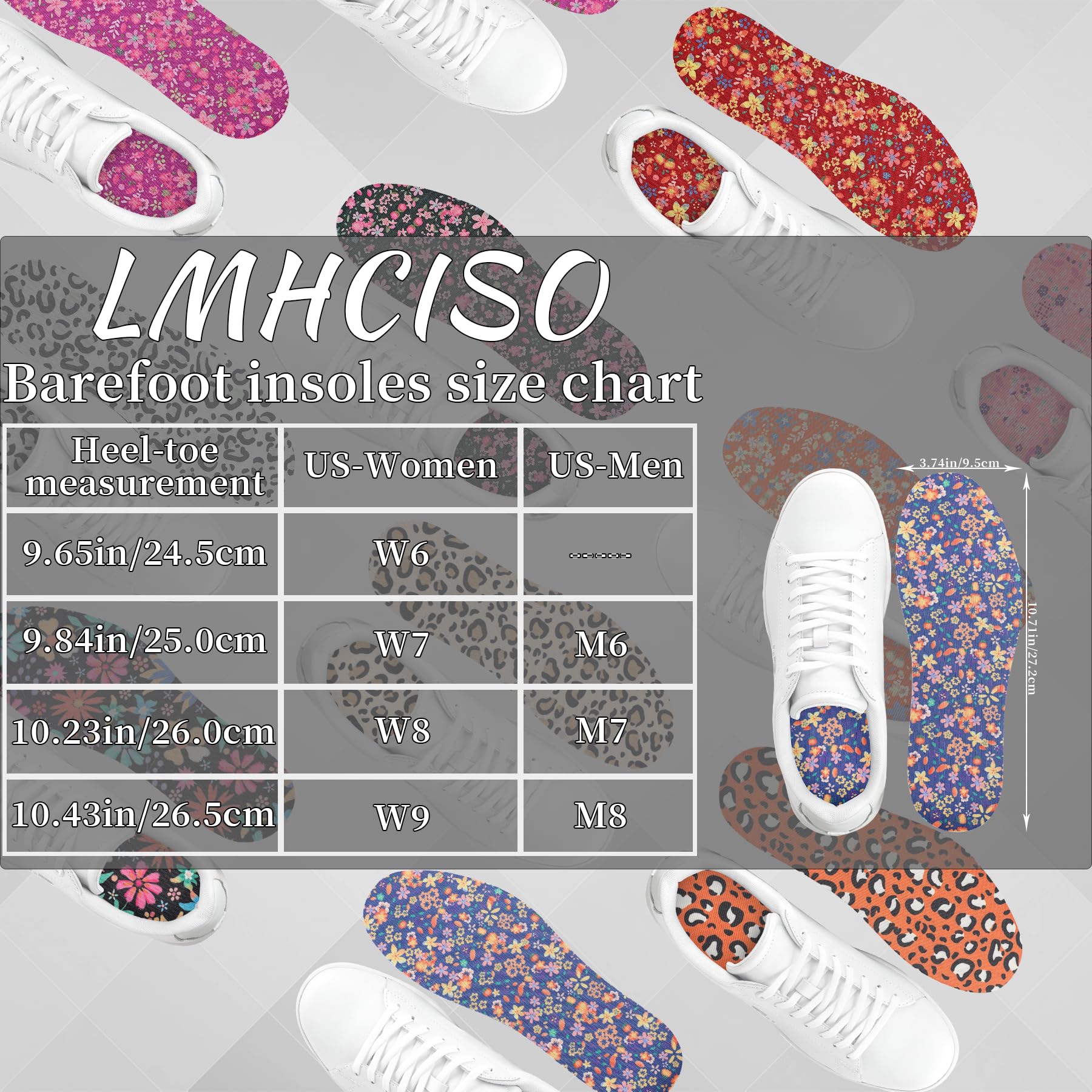 In-use LMHCISO inserts with sneakers showing discreet visibility