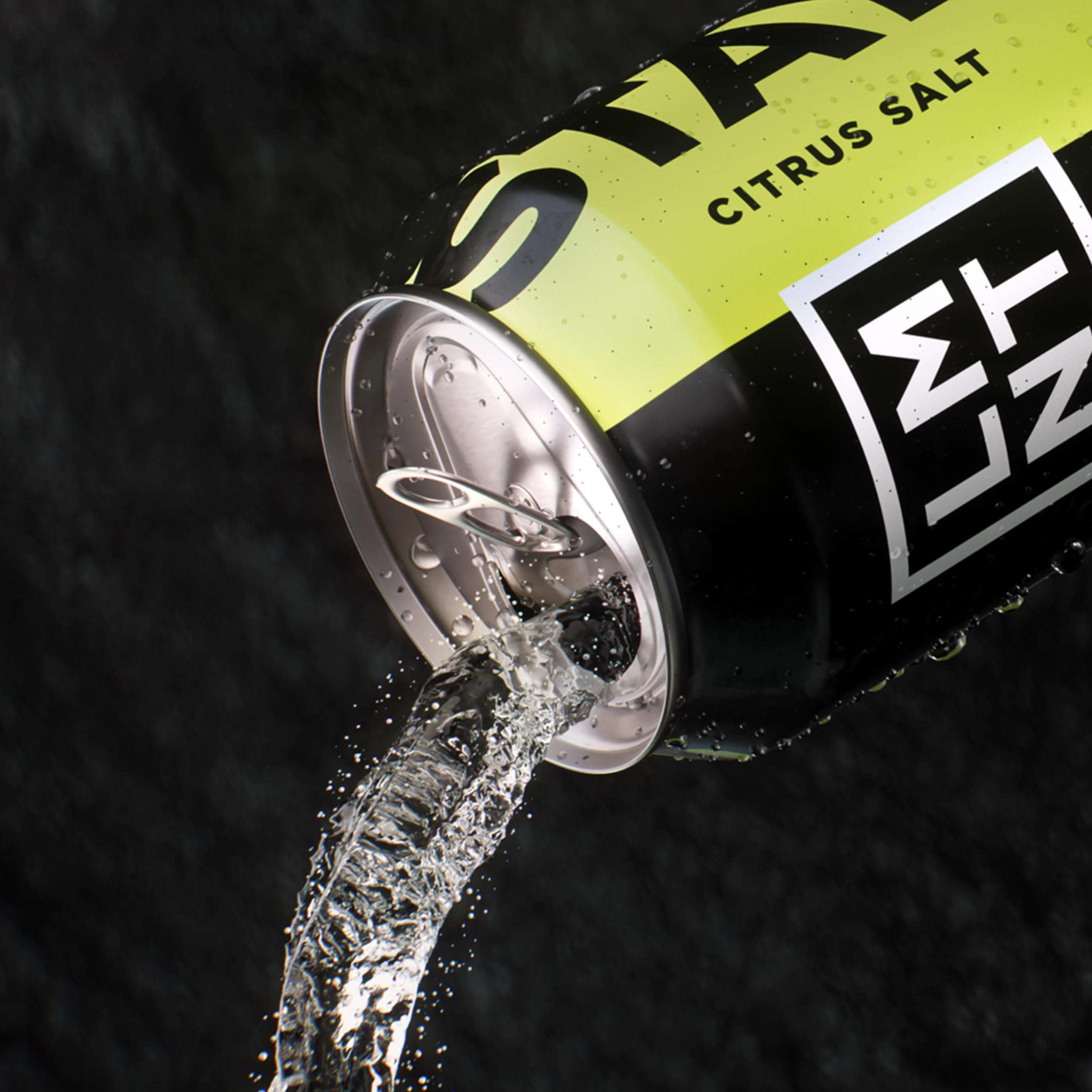 Athlete drinking LMNT Sparkling Citrus Salt during workout for rehydration.