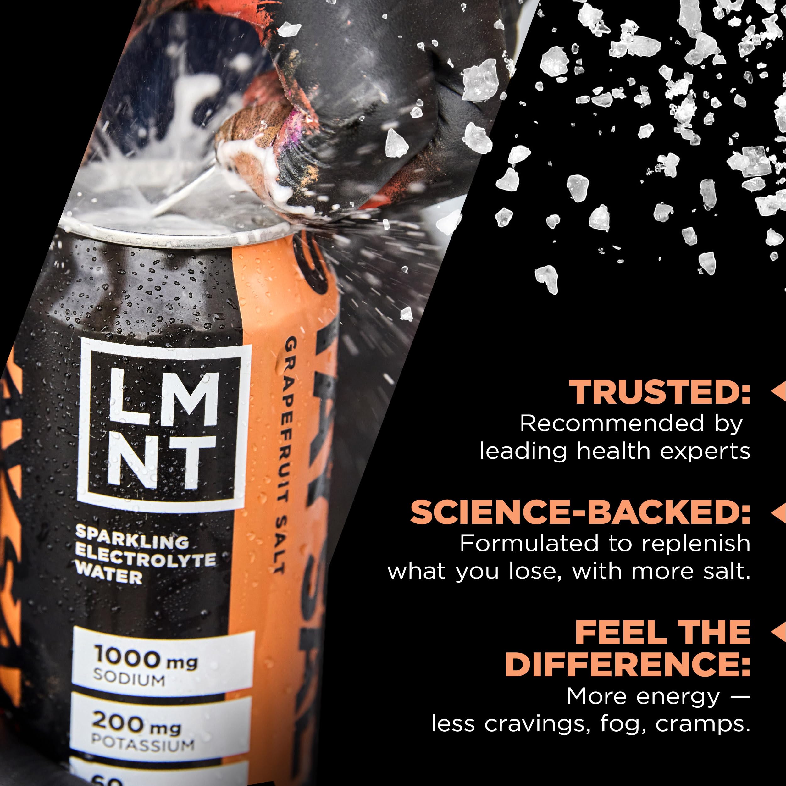 LMNT Sparkling Grapefruit Ice Cubes show cooling hydration on hot days.