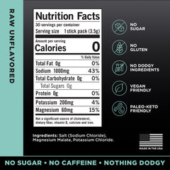LMNT Zero Sugar electrolyte sticks on a kitchen counter, ideal for training days