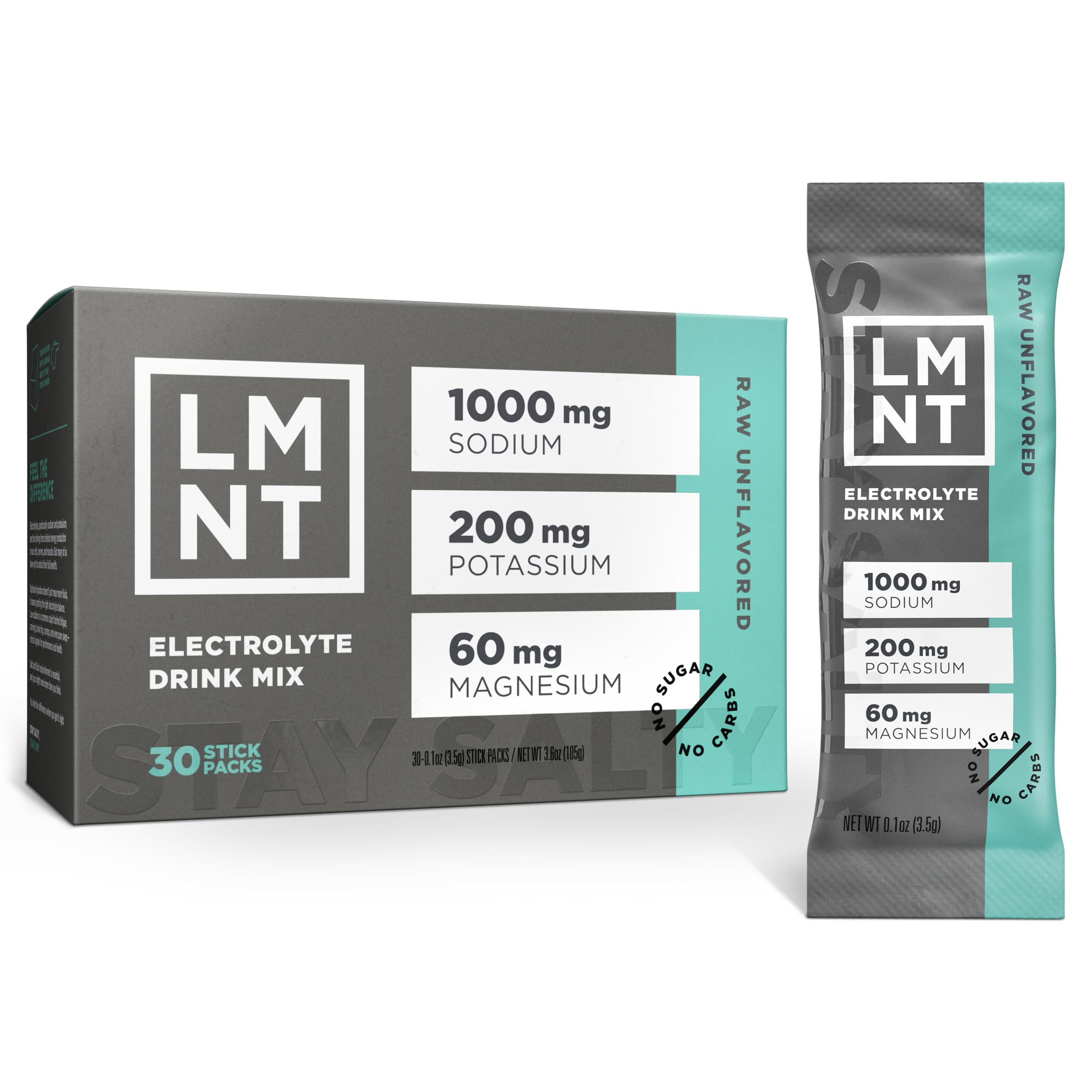 LMNT Zero Sugar sticks dissolving in water for on-the-go hydration