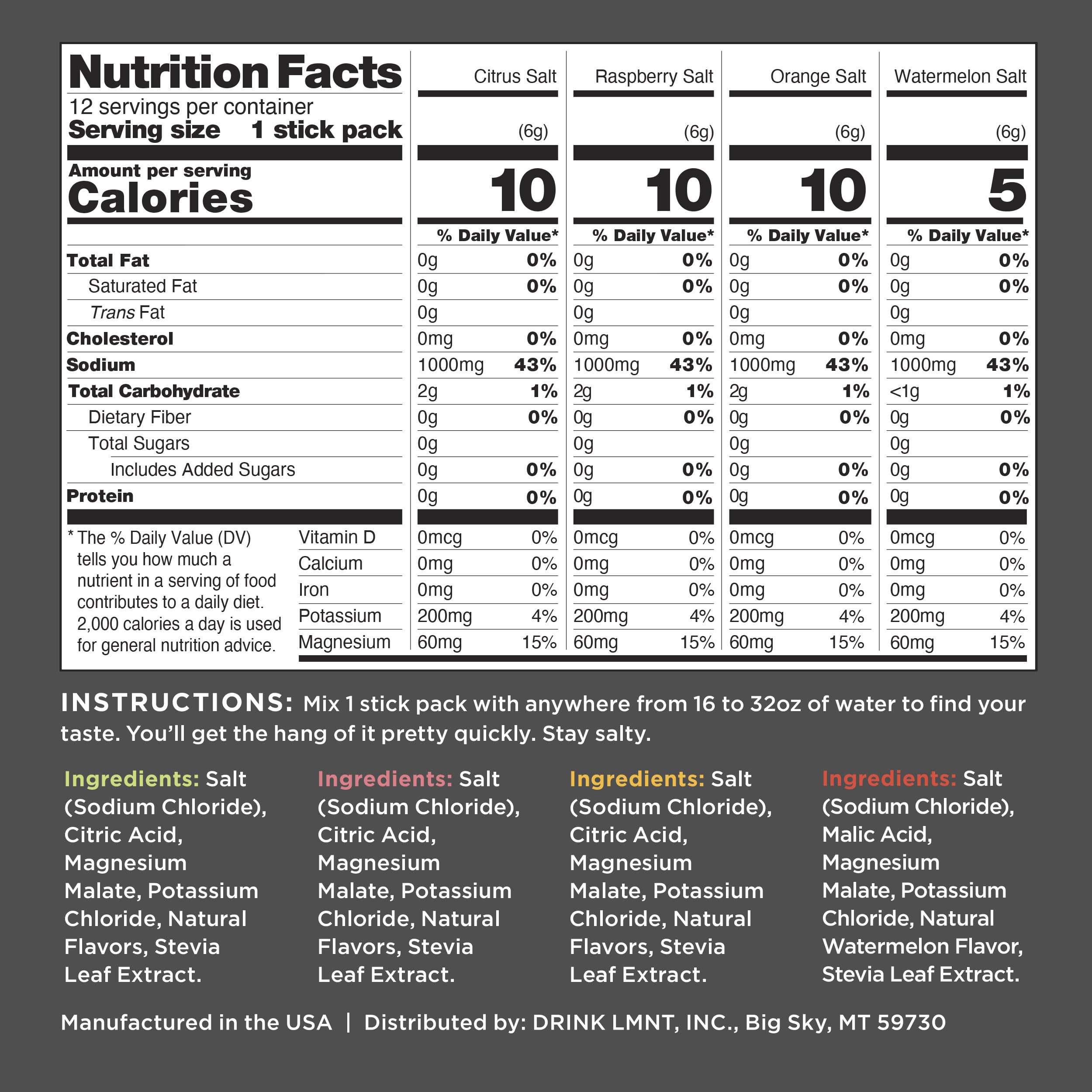 LMNT Zero Sugar stick-packs closeup for workout hydration