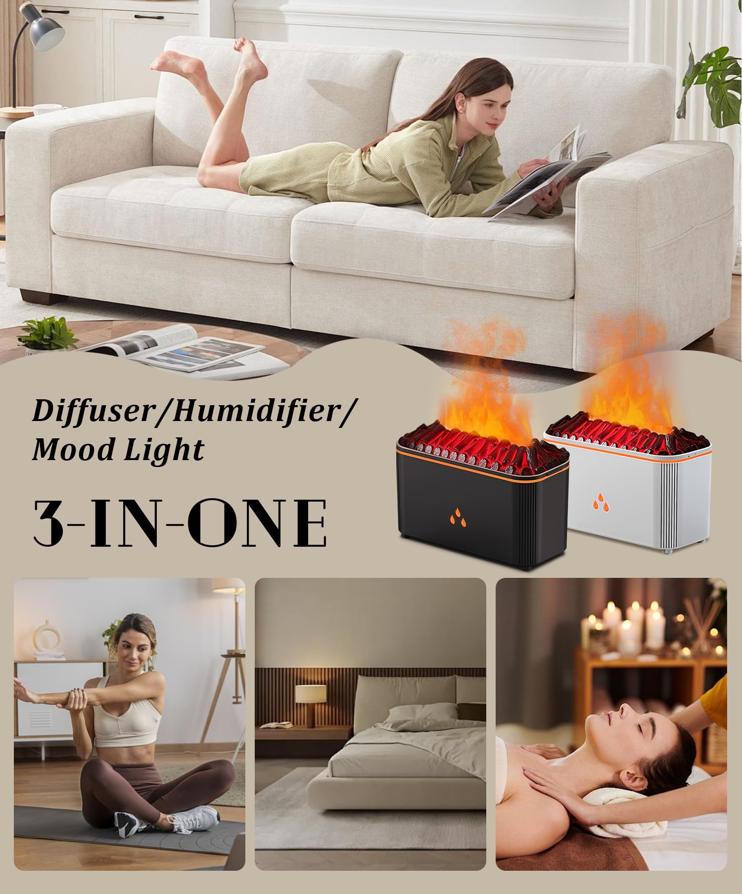 Lmzoka aromatherapy diffuser supports relaxing routines at home.