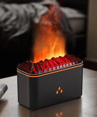 Lmzoka flame-diffuser glow offers cozy ambiance with heat-free relaxation.