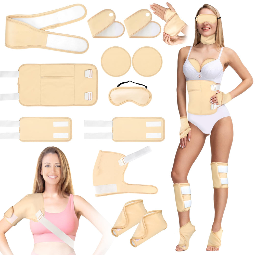 Lnkful castor oil pack wrap stomach for abdominal comfort and absorption support