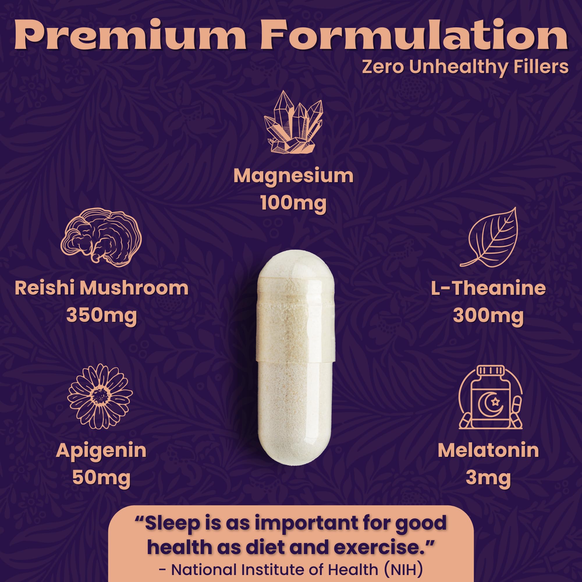 Local Nutrition Sleep Aid on nightstand supports peaceful evenings and smoother wake-ups