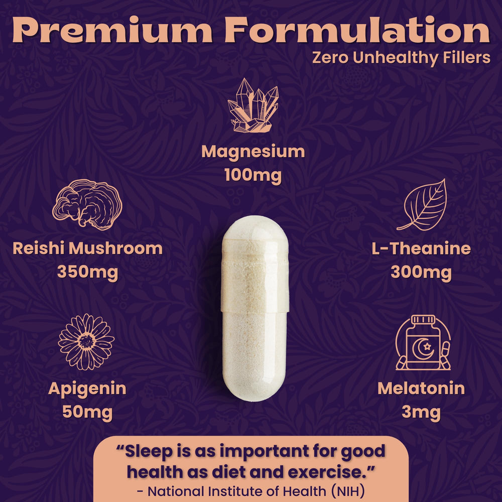 Local Nutrition Sleep Aid on nightstand supports peaceful evenings and smoother wake-ups