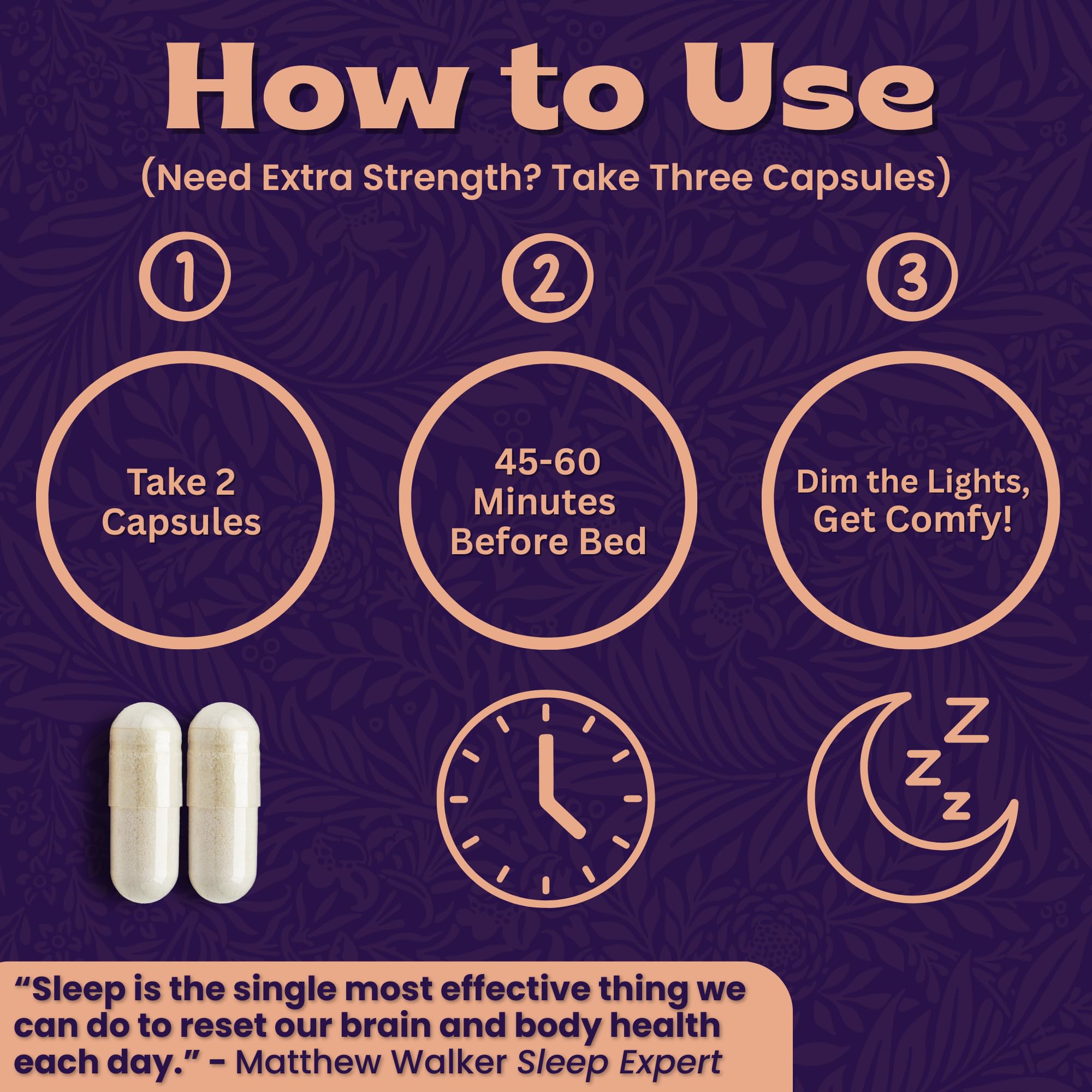 Local Nutrition Sleep Aid packaging on a neat nightstand for bedtime routine