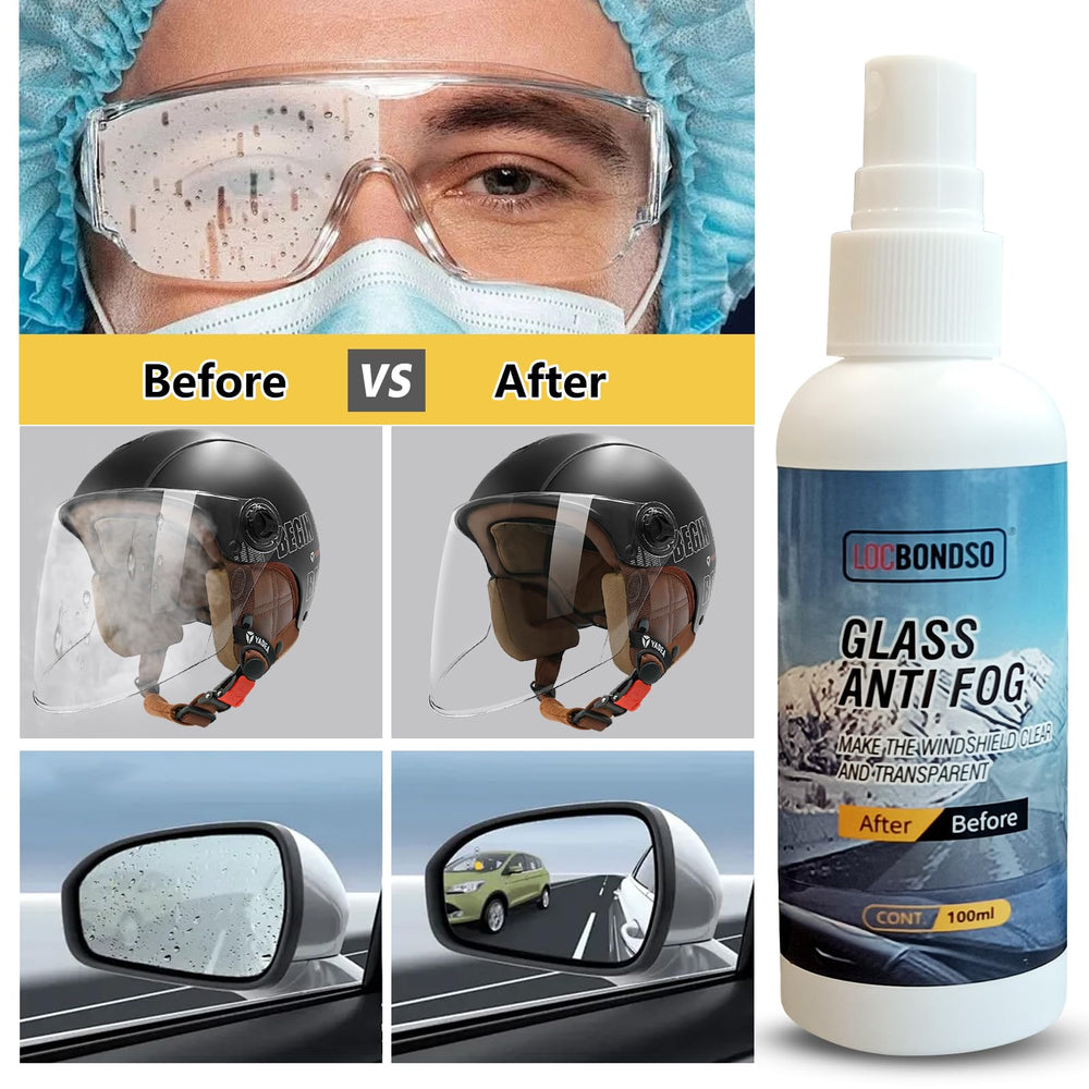 LOCBONDSO anti fog spray on swim goggles preventing mist for swimmers.