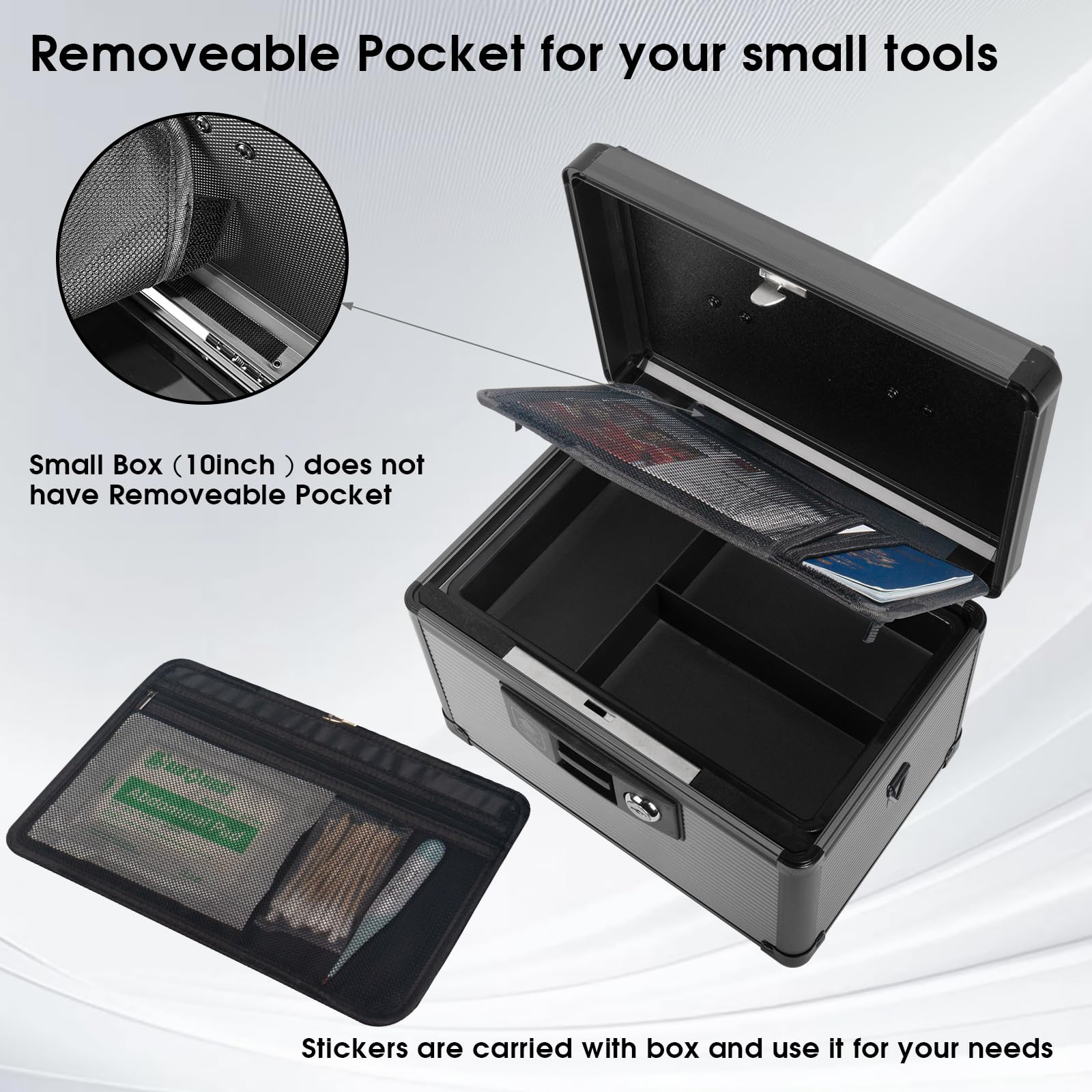 Lockbako compact medicine lock box closed, ideal for home medicine storage.