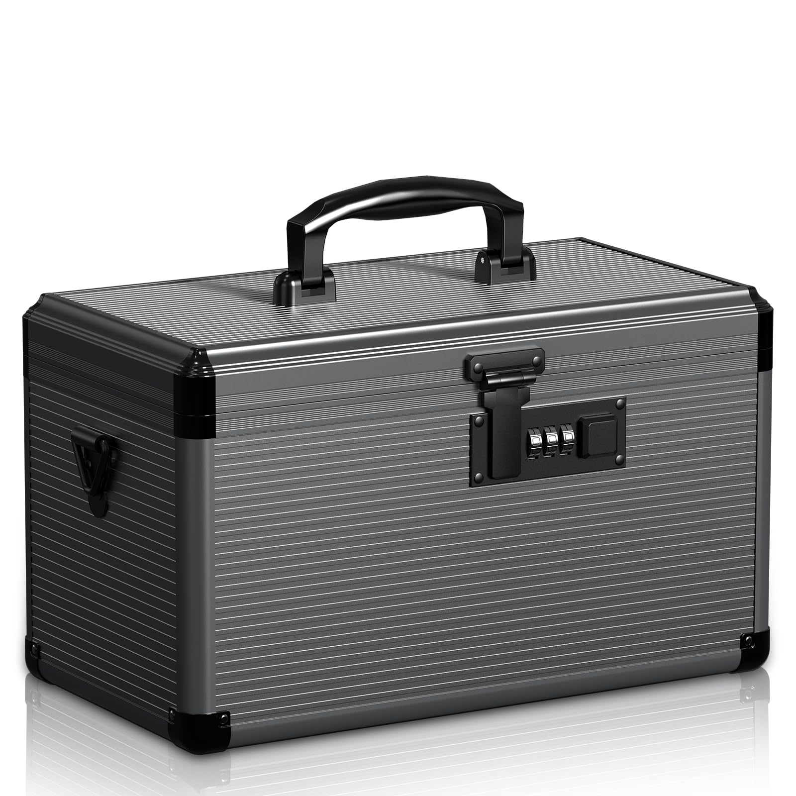 Lockbako medicine lock box front view showing secure code access for home storage