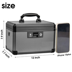 Lockbako medicine lock box removable tray inside shows organized storage for pills.