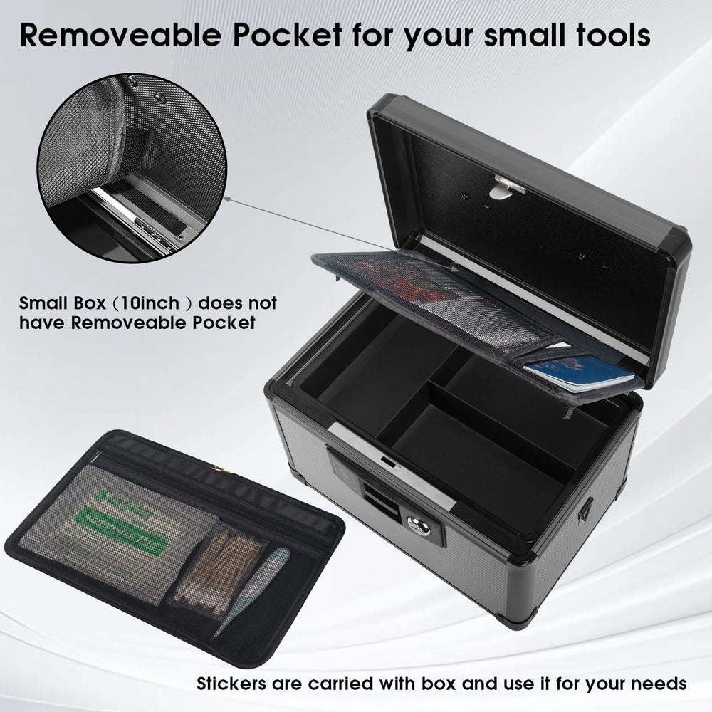 Lockbako medicine lock box rust-resistant finish maintains look.