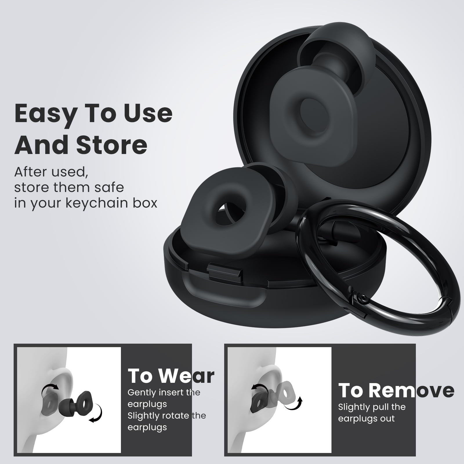 Loetruy eight tip sizes displayed for a secure, customizable fit.