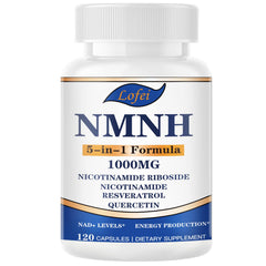 Lofei NMNH bottle with capsules ready for daily NAD+ support.