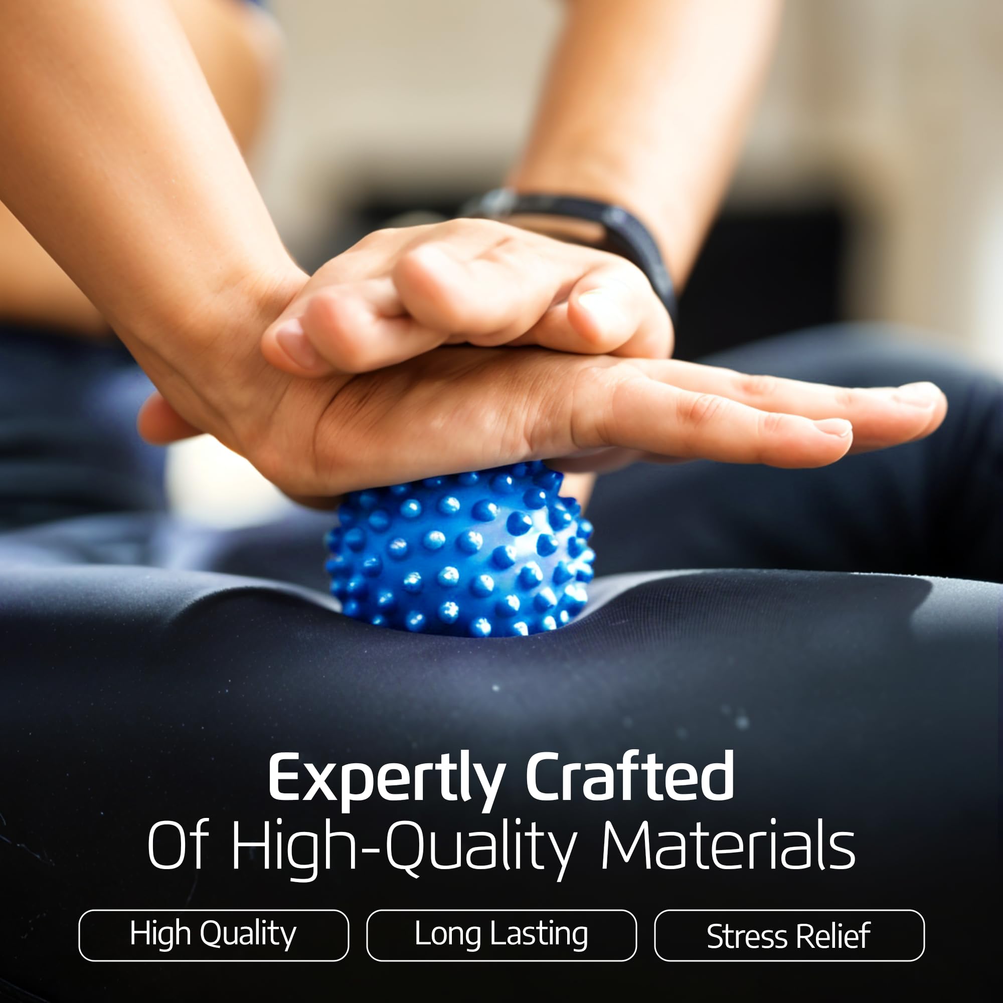 Logest large TPR spike ball provides plantar fascia release and firm stimulation.
