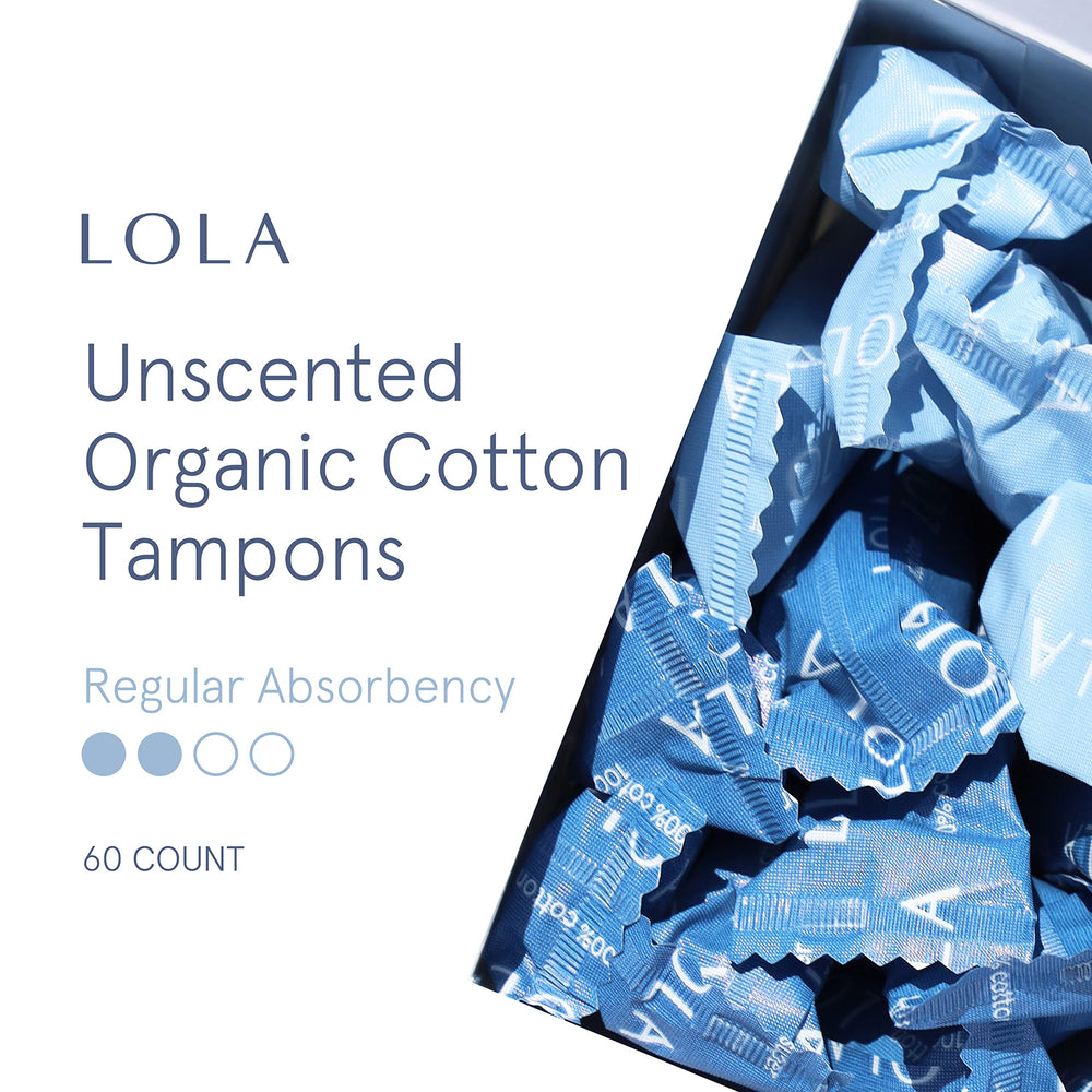 LOLA compact BPA-free applicator tampons for discreet insertion