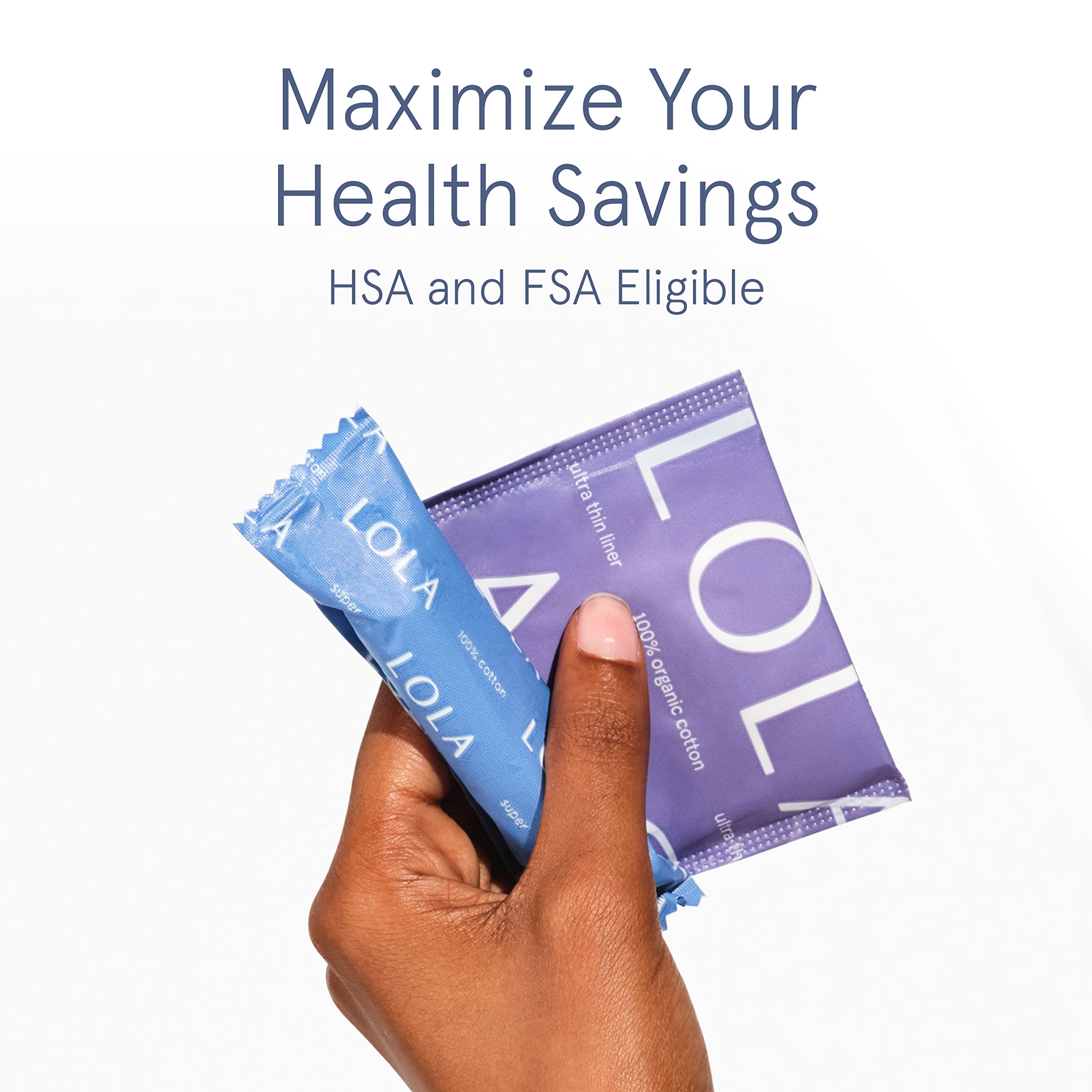 LOLA four absorbencies provide adaptable protection for different days