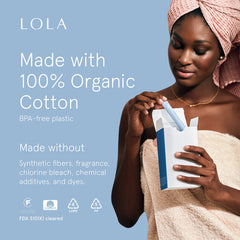 LOLA tampon design shows hypoallergenic features for sensitive users
