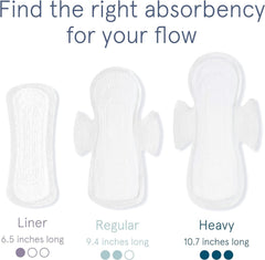 LOLA organic hypoallergenic pad uses toxin-free materials for sensitive skin.