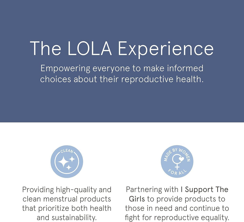 LOLA pads available from XS to 5XL, showing inclusive sizing.