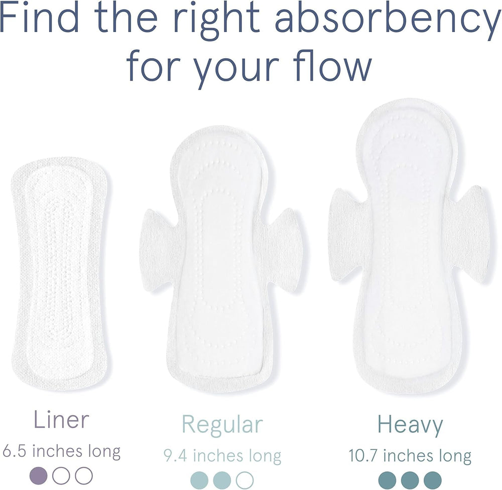 LOLA panty liners 6.5-inch length provides discreet coverage.