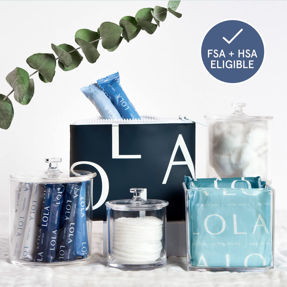 LOLA Super+ Tampons BPA-free materials support clean, toxin-free use.
