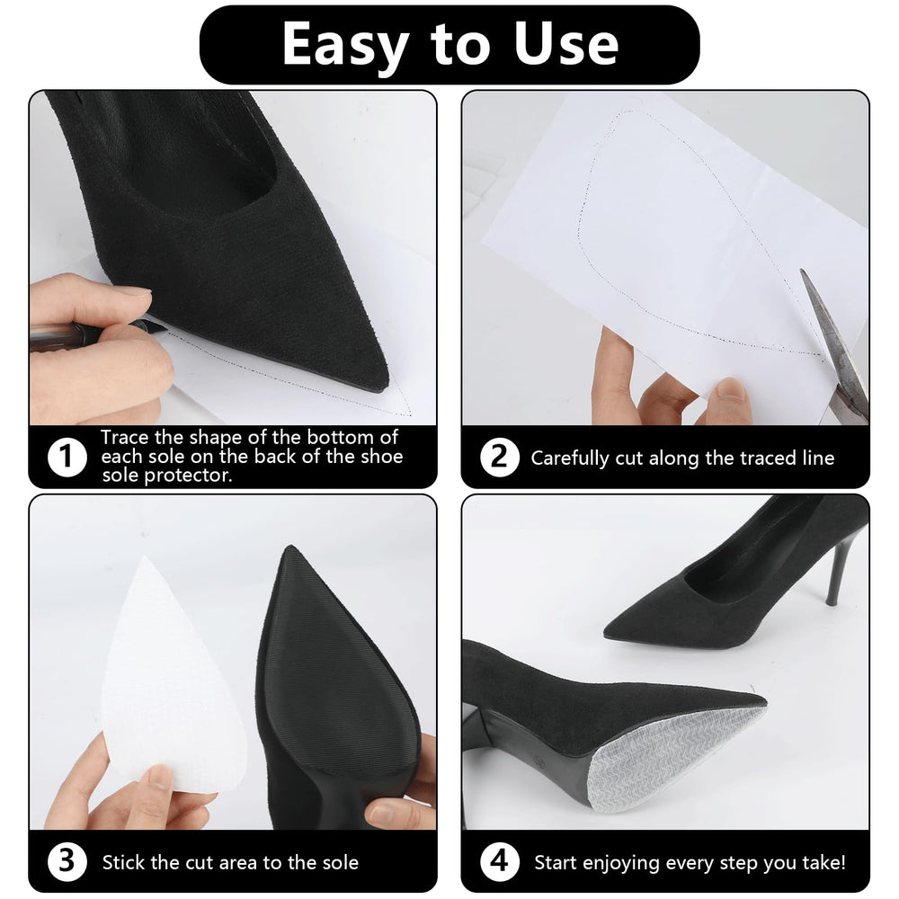 Lonfliness 6-pack packaging, six clear pads ready for multiple shoes.