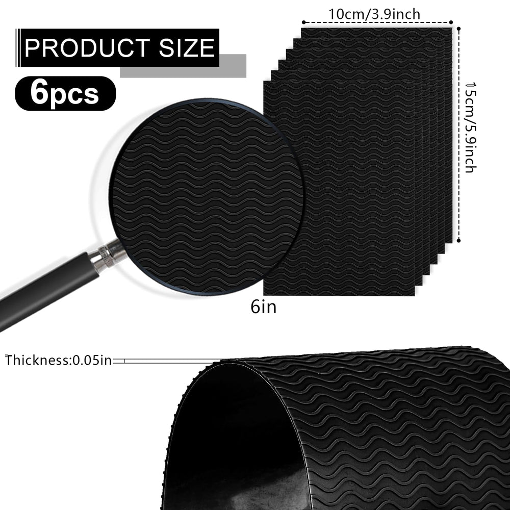 Lonfliness anti-slip guards in black, improving traction on slick surfaces